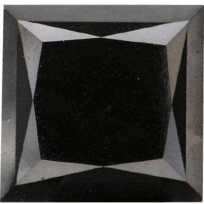 Princess Cut 0.33 Carat Fancy Black VVS2 Clarity Lab Grown Diamond