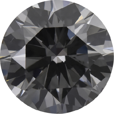 Round Cut 0.3 Carat Fancy Black VVS2 Clarity Lab Grown Diamond