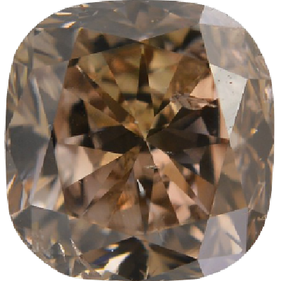 Cushion Cut 0.57 Carat Fancy Brown VS1 Clarity Lab Grown Diamond