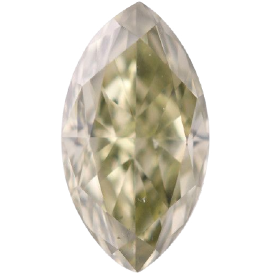 Marquise Cut 0.21 Carat Fancy Vivid Green VVS2 Clarity Lab Grown Diamond