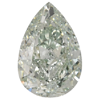 Pear Cut 0.29 Carat Fancy Vivid Green VS1 Clarity Lab Grown Diamond