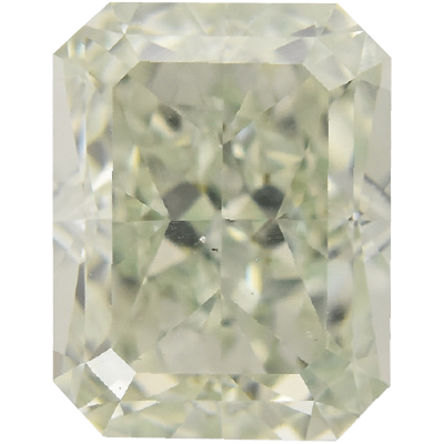Radiant Cut 0.3 Carat Fancy Vivid Green VS1 Clarity Lab Grown Diamond