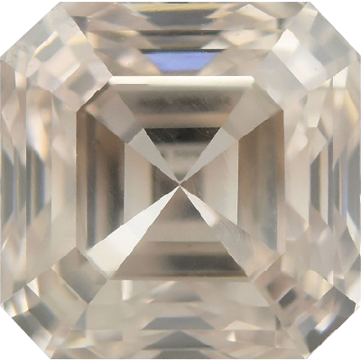 Asscher Cut 0.42 Carat Fancy Grey VVS1 Clarity Lab Grown Diamond