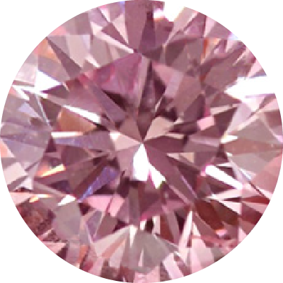 Round Cut 0.08 Carat Fancy Intense Pink VS1 Clarity Lab Grown Diamond