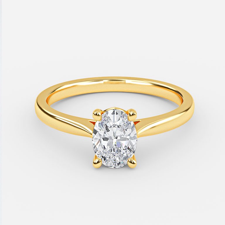 Oval Solitaire Engagement Ring
