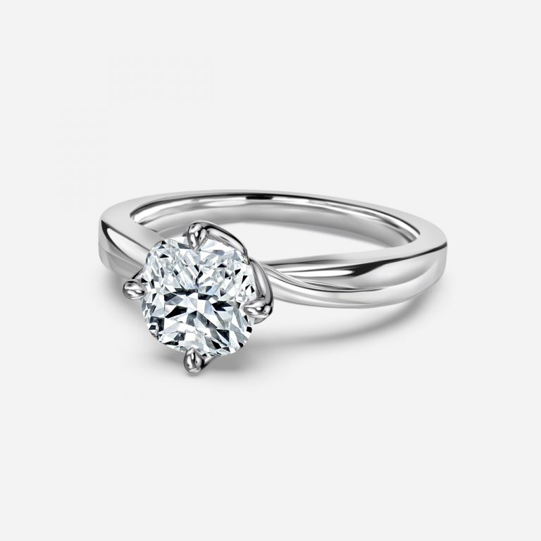 Cushion Solitaire Engagement Ring
