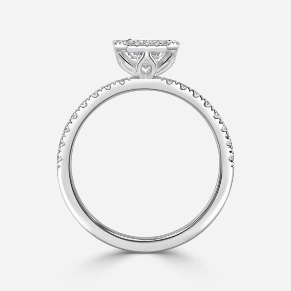 Emerald Halo Engagement Ring