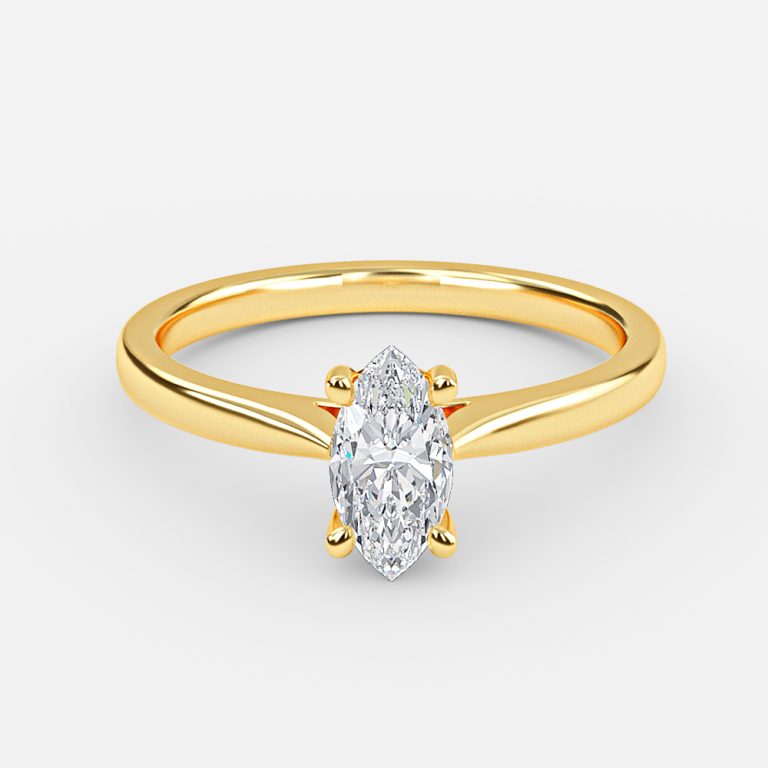 Marquise Solitaire Engagement Ring