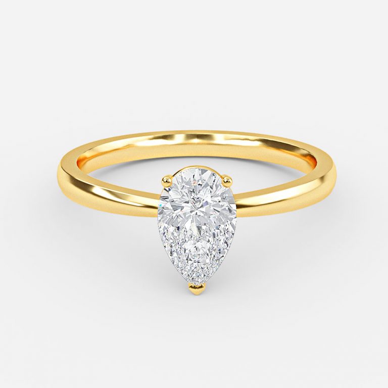 Pear Solitaire Engagement Ring