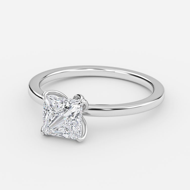Princess Solitaire Engagement Ring