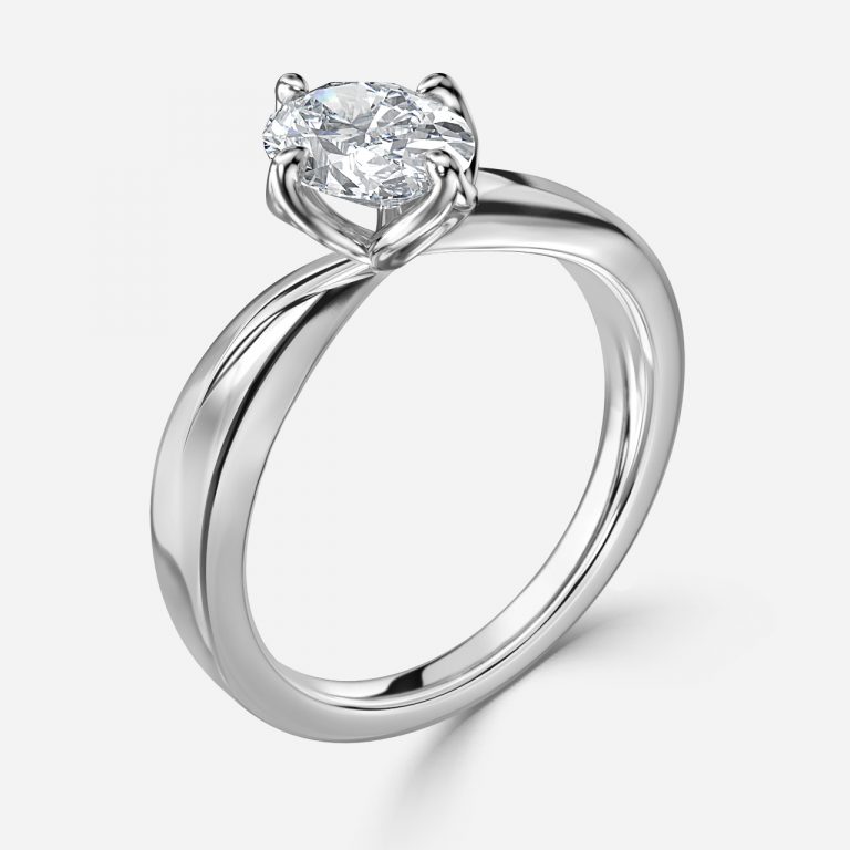 Oval Solitaire Engagement Ring