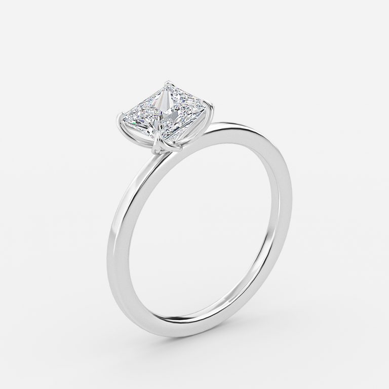 Princess Solitaire Engagement Ring