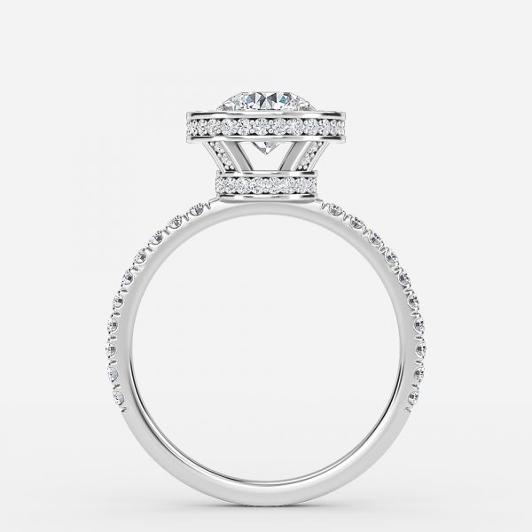 Round Halo Engagement Ring