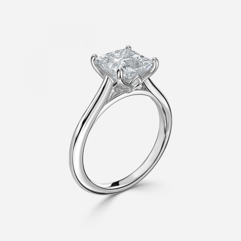 Princess Solitaire Engagement Ring