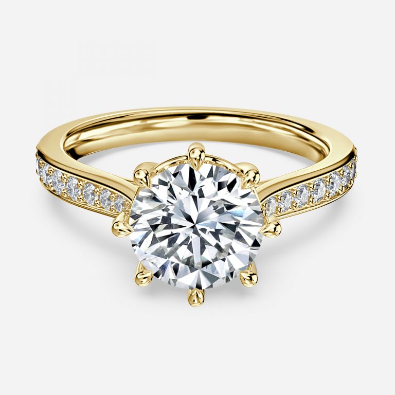 Round Vintage Engagement Ring