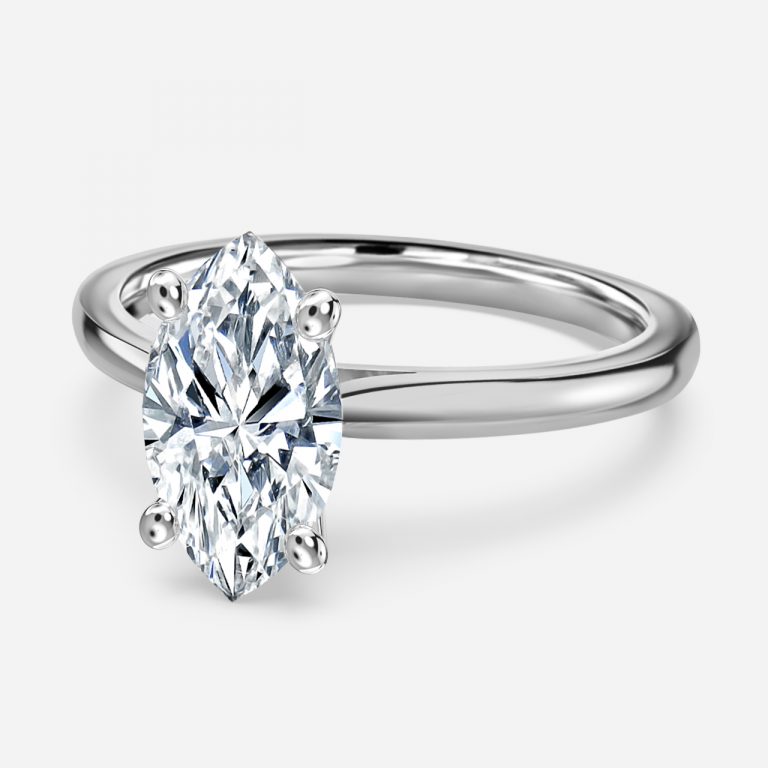 Marquise Solitaire Engagement Ring