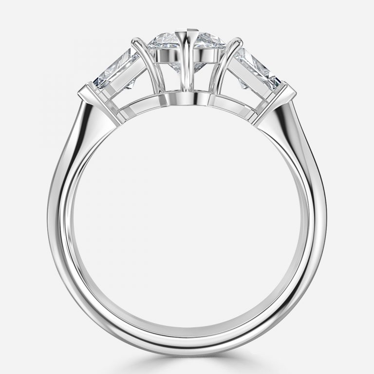 Marquise Three Stone Engagement Ring