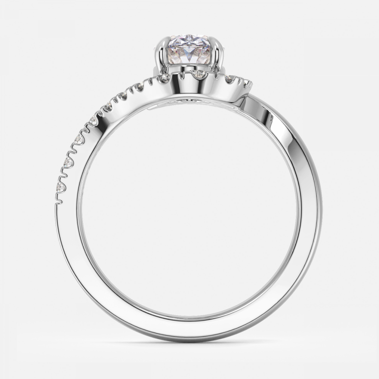 Oval Halo Engagement Ring