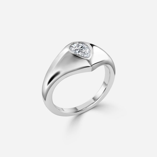 Pear Bezel Engagement Ring