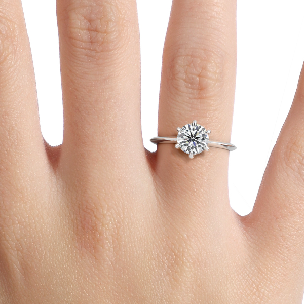 Round Solitaire Engagement Ring