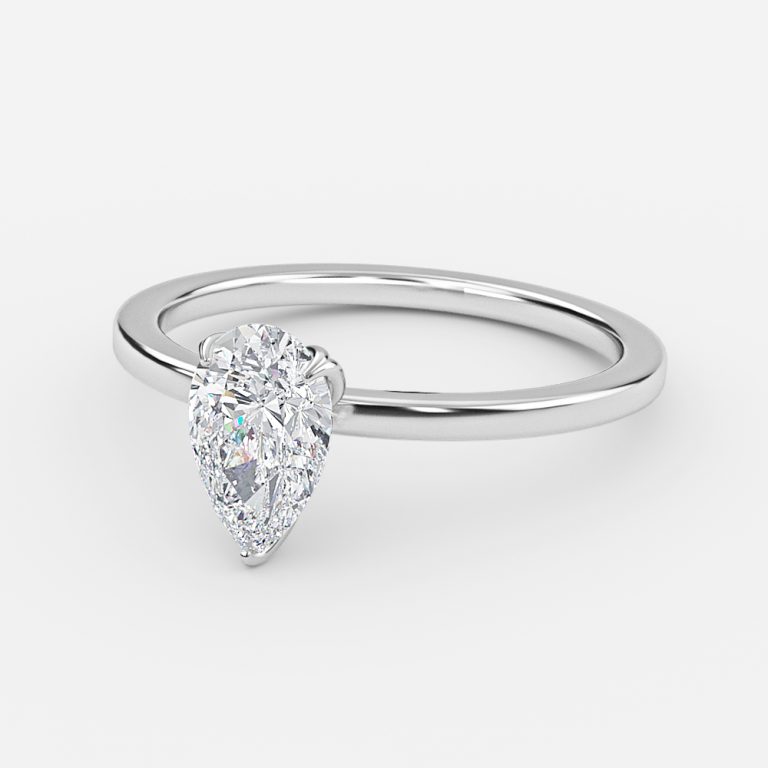 Pear Solitaire Engagement Ring