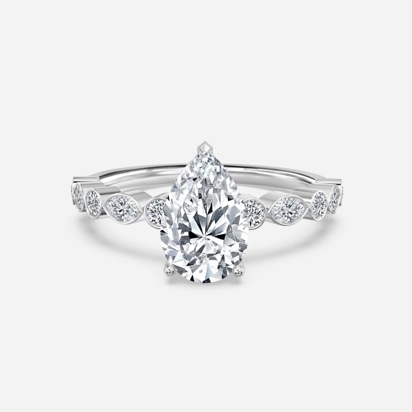 Pear Unique Engagement Ring