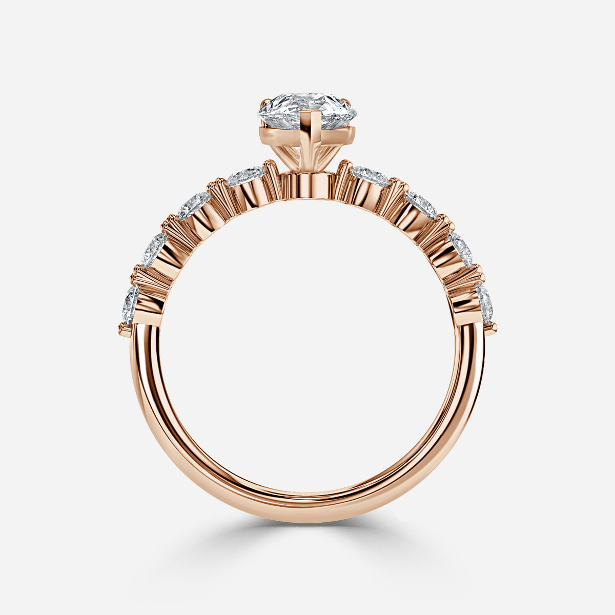 Pear Unique Engagement Ring