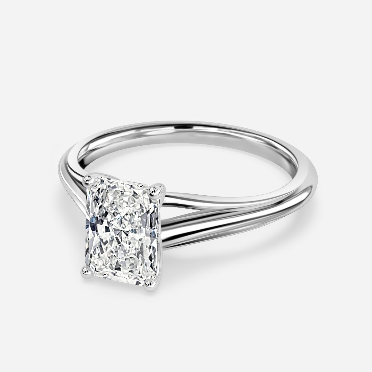 Radiant Solitaire Engagement Ring