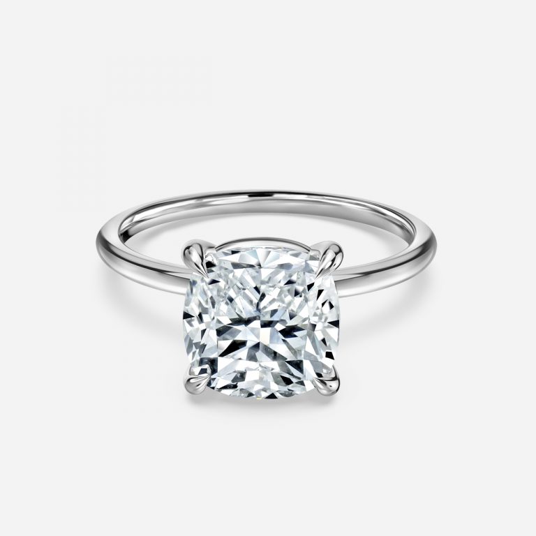 Cushion Solitaire Engagement Ring