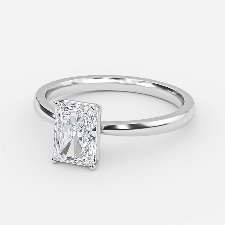 Radiant Solitaire Engagement Ring