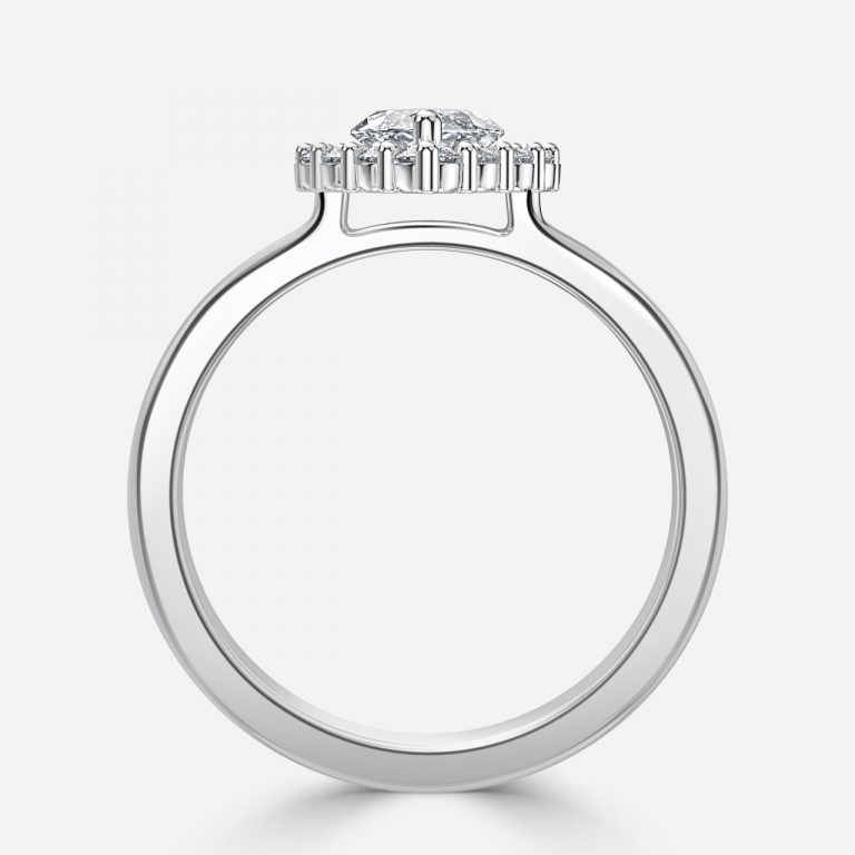 Marquise Cluster Engagement Ring