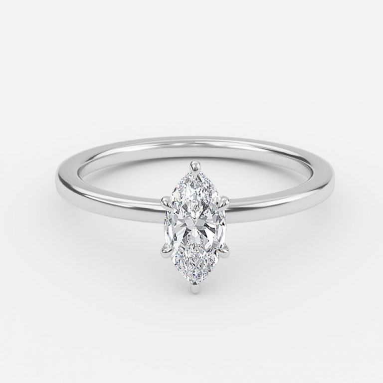 Marquise Solitaire Engagement Ring
