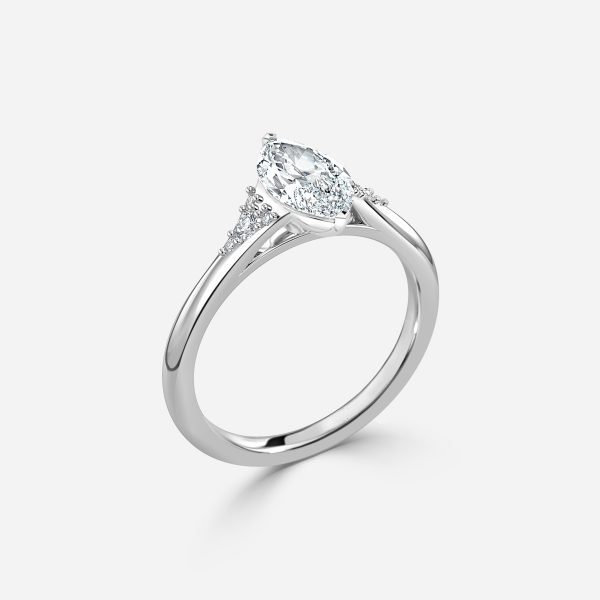 Marquise Cluster Engagement Ring