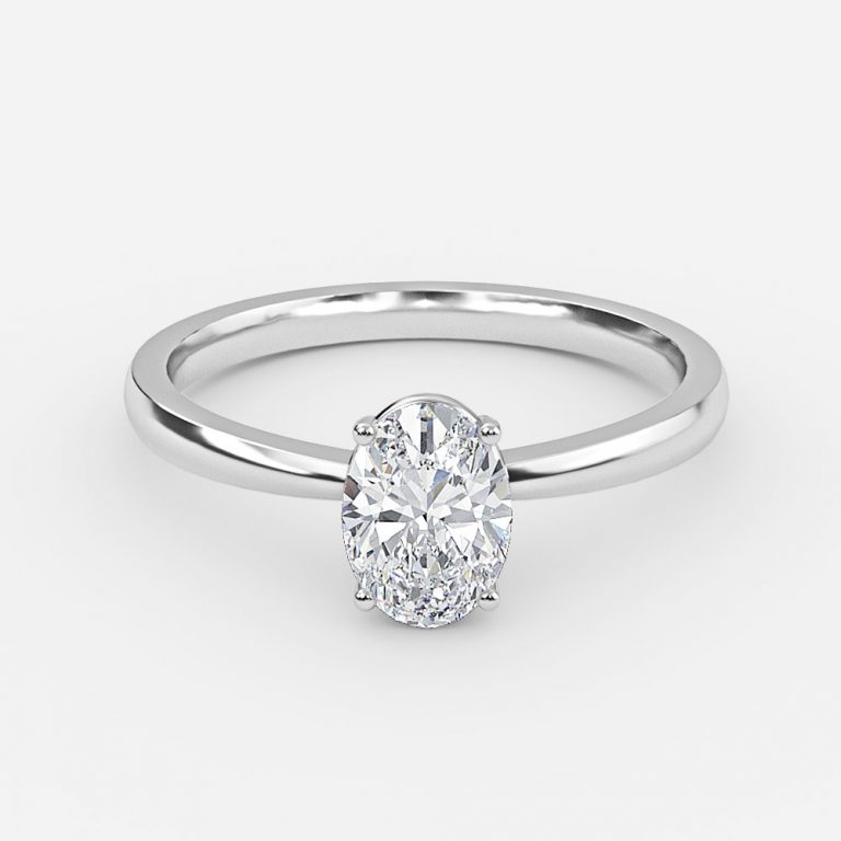 Oval Solitaire Engagement Ring