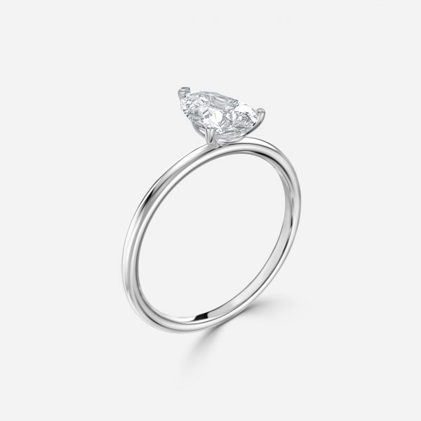 Pear Solitaire Engagement Ring