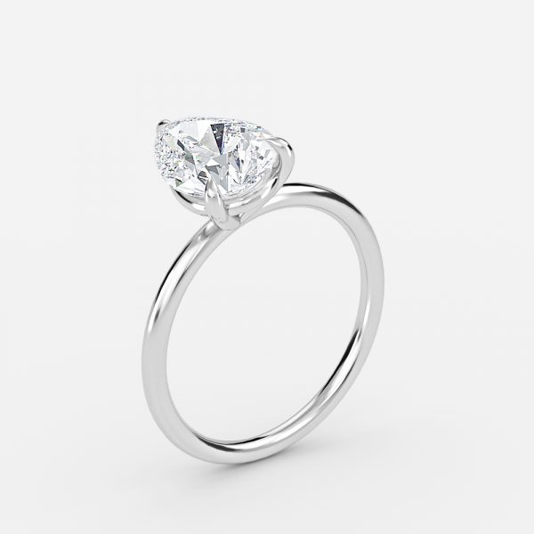 Pear Solitaire Engagement Ring