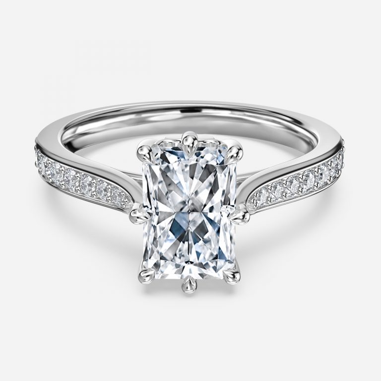 Radiant Vintage Engagement Ring