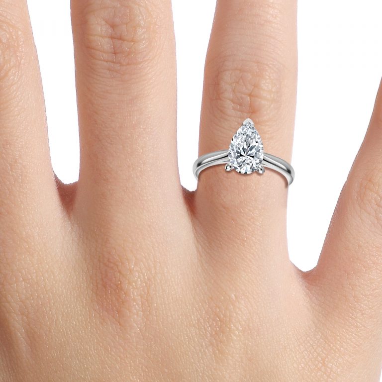 Pear Solitaire Engagement Ring