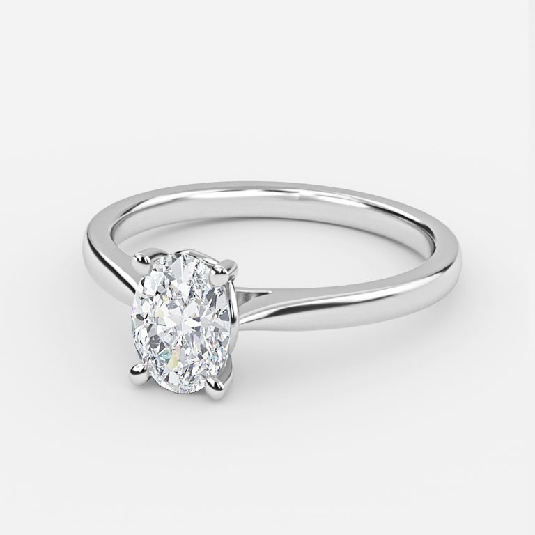 Oval Solitaire Engagement Ring