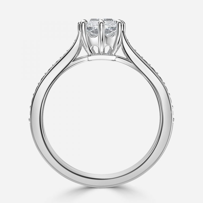 Radiant Vintage Engagement Ring