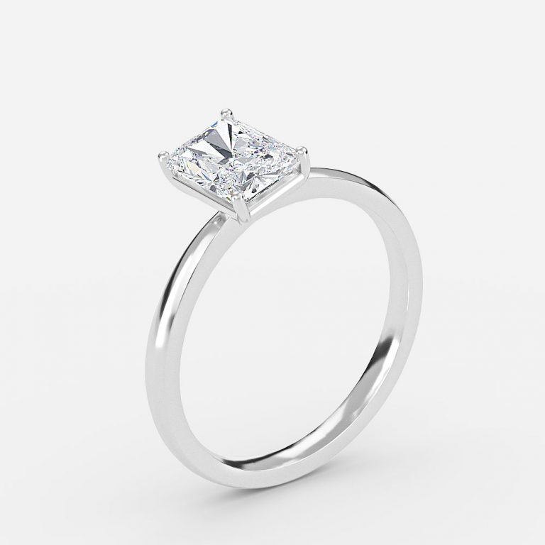 Radiant Solitaire Engagement Ring