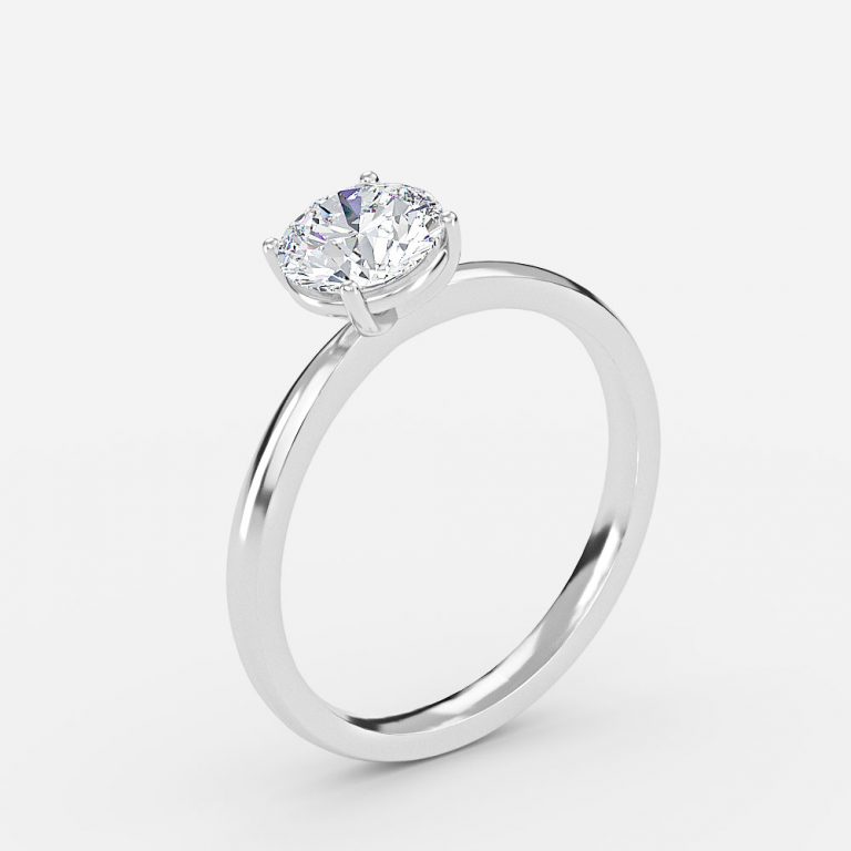 Round Solitaire Engagement Ring