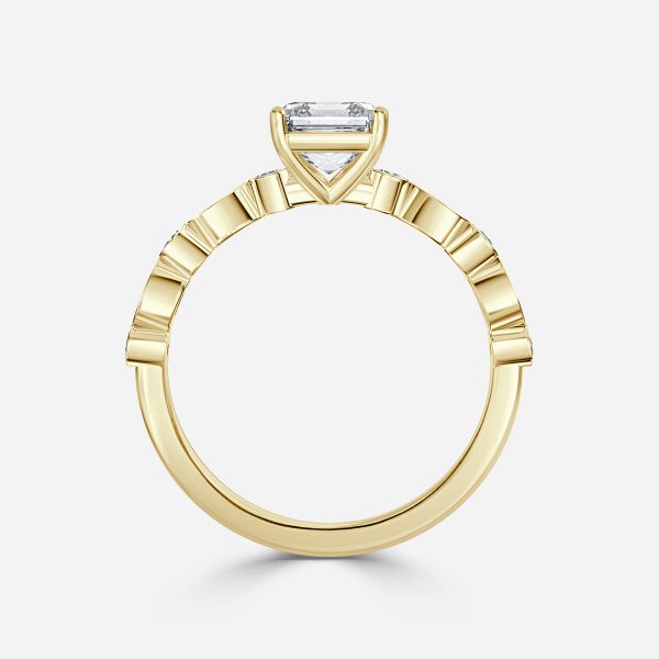 Asscher Unique Engagement Ring