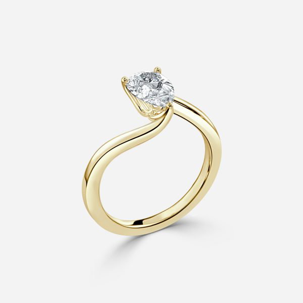 Pear Solitaire Engagement Ring