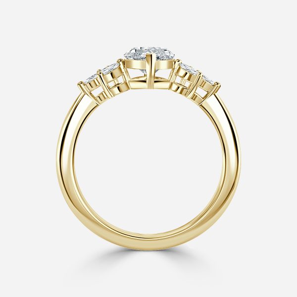 Marquise Cluster Engagement Ring