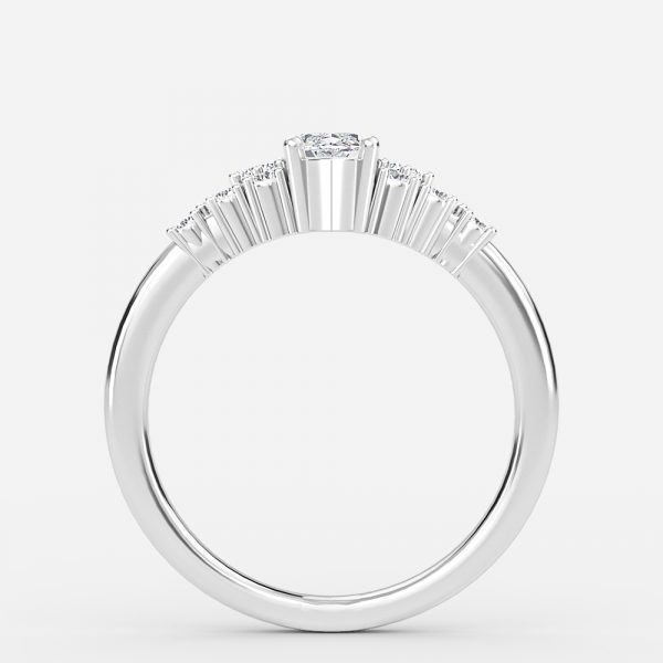 Marquise Cluster Engagement Ring