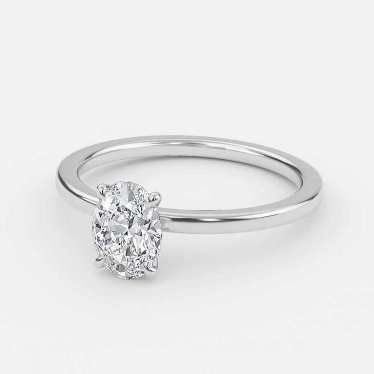 Oval Solitaire Engagement Ring