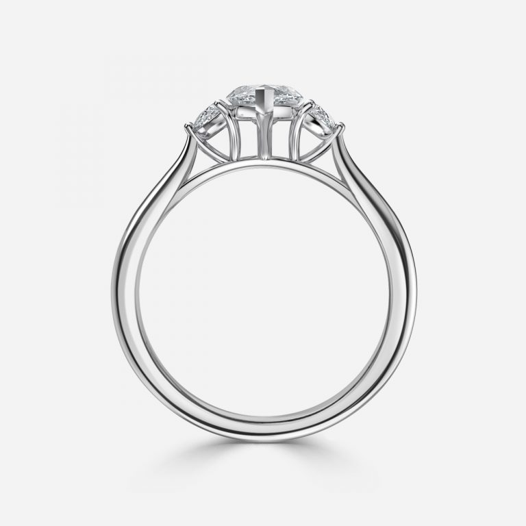 Marquise Three Stone Engagement Ring