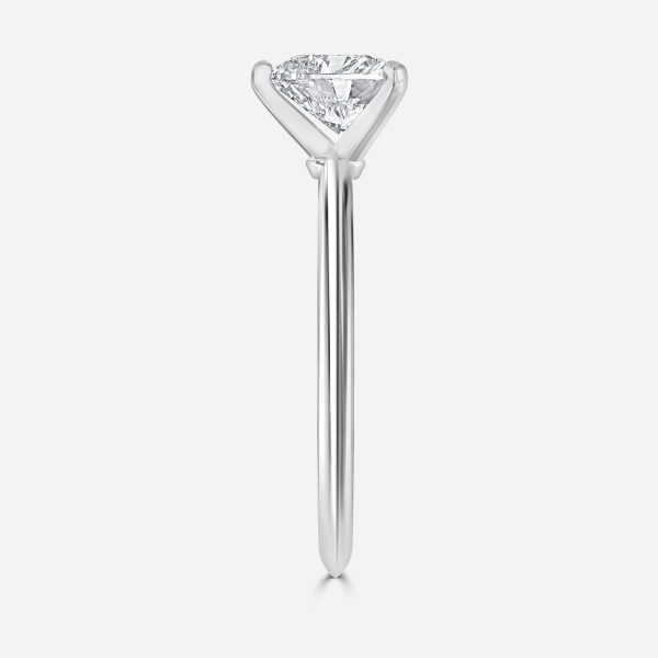 Heart Solitaire Engagement Ring