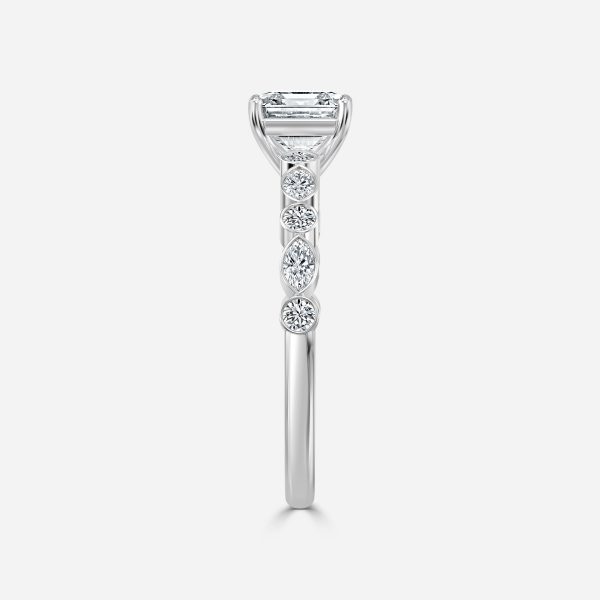 Asscher Unique Engagement Ring